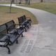 Benches with center bars to deter homeless sleepers